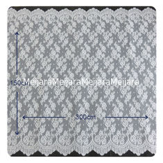 Porcellana Chantilly floreale orlato ha smerlato il pizzo, BV/SUO vestiti nuziale 150 x 300 cm fornitore