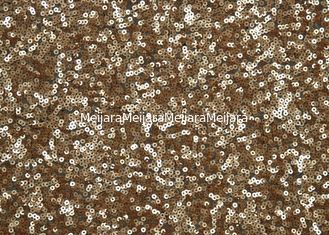 Porcellana Tessuto in rilievo lavabile del pizzo con gli zecchini brillanti CY-XP0002 di colore dell'oro fornitore