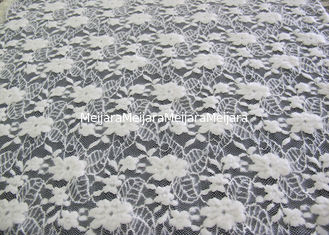 Porcellana Tessuto elastico floreale spazzolato lavabile del pizzo/tessuto di nylon CY-LQ0043 dell'elastam del cotone fornitore