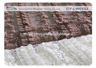 Porcellana Tessuto respirabile su misura del pizzo di allungamento di colore con lo SGS CY-LW0103 di larghezza di 130cm fornitore