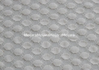 Porcellana Tessuto bianco solubile in acqua del pizzo di allungamento di larghezza CY-LW0667 del tessuto 125cm fornitore
