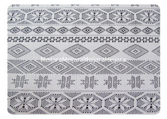 Porcellana Tessuto geometrico del pizzo del poliestere per l'indumento/tenda CY-CT8519 fornitore
