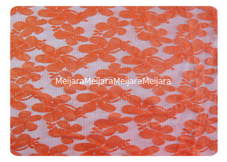 Porcellana Tessuto 100% del pizzo del poliestere dell'arancia per il vestito alla moda, biancheria CY-CT8556 fornitore