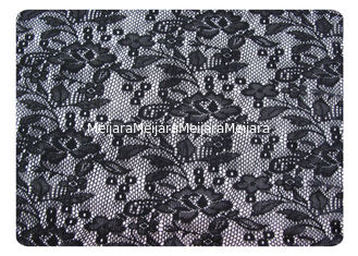 Porcellana Tessuto 100% del pizzo del poliestere del nero per indumenti da letto, biancheria CY-CT8562 fornitore