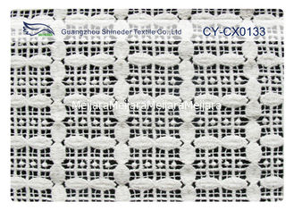 Porcellana tessuto del pizzo ricamato larghezza di 120cm, tessuto operato CY-CX0133 del pizzo fornitore