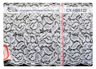 Porcellana Tessuto di nylon solubile in acqua, larghezza CY-HB0122 del pizzo del cotone di modo di 15cm fornitore