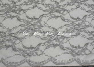 Porcellana Tessuto metallico d'argento di nylon del pizzo del filato per indumenti da letto CY-LW0632 antistatico fornitore