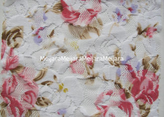 Porcellana Tessuto stampato Digital bianco del fiore, nylon di 90% + elastam CY-LY0090 di 10% fornitore