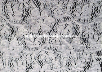 Porcellana Tessuto floreale bianco del pizzo del poliestere per il vestito da sposa, biancheria CY-CT0001 fornitore