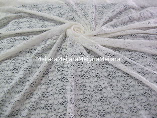 Porcellana Tessuto di nylon del pizzo del cotone floreale dell'avorio con la tintura libera dell'azo per signora Dress CY-DK0029 fornitore