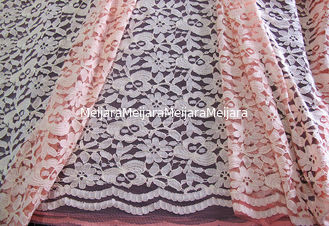 Porcellana Rose di nylon del tessuto di maglia del pizzo del cotone ecologico larghezza CY-DK0025 di 150CM - di 145CM fornitore