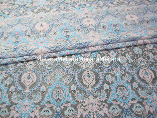 Porcellana Burnout floreale colorato del tessuto del pizzo del poliestere del cotone da ogni parte di pizzo per signora Garment (CY-DK0040) fornitore