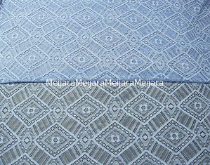 Porcellana Maglia di nylon del tessuto del pizzo del cotone geometrico del blu reale per indumenti da letto SYD-0004 fornitore