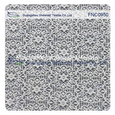 Porcellana Tessuto di Bush della stella del girasole del pizzo molle del nylon &amp; del cotone per il vestito da signora fornitore