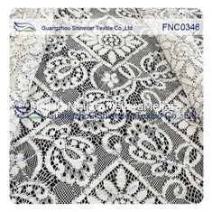 Porcellana cavo nero floreale rombico del poliestere del cotone di 150CM del tessuto di nylon del pizzo fornitore