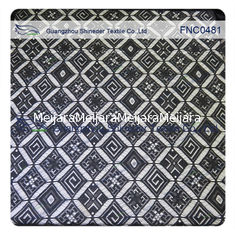 Porcellana Tessuto di nylon del pizzo del rayon rombico nero di nozze fornitore