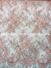 Porcellana Pizzo colorato per i vestiti da sposa, tessuto francese di Chantilly di progettazioni del pizzo fornitore
