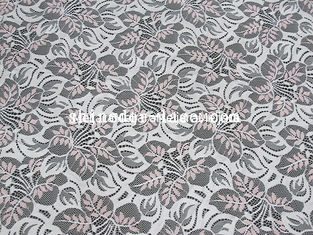 Porcellana Tessuto di nylon del pizzo cotone rosa/bianco o colore di personalizzazione per abito SYD-0182 fornitore