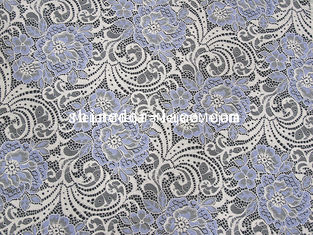 Porcellana Grande progettazione del fiore del cotone del pizzo del rayon di nylon rosso-chiaro e bianco del tessuto per modo SYD-0183 fornitore