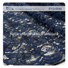 Porcellana Bella disposizione legata con corde smerlata del tessuto del pizzo del voile con il contenuto della viscosa e del nylon fornitore