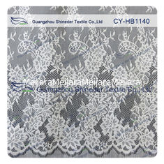 Porcellana Pizzo ricamato Vogue d'avanguardia Chantilly, tessuto del pizzo del vestito da sposa dall'avorio fornitore