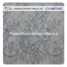 Porcellana Pizzo nuziale floreale affascinante molle sottile di Chantilly, pizzo di nylon del vestito da sposa dal pettine fornitore