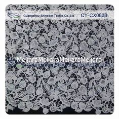 Porcellana Tessuto floreale del pizzo del poliestere di Embroideried 100/tessuto domestico della decorazione fornitore