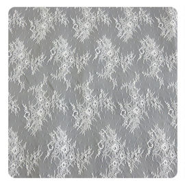 Tessuto di tintura amichevole di Eco, pizzo di nylon nuziale di Chantilly della flora con materiale di nylon fornitore
