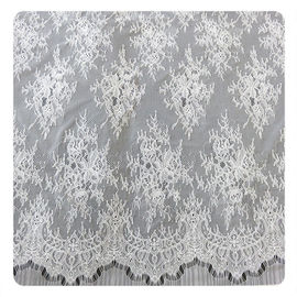 tessuto floreale del pizzo del vestito da sposa da 150CM del tessuto di Chantilly del tessuto floreale dell'OEM fornitore
