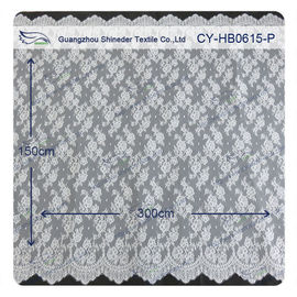 Chantilly floreale orlato ha smerlato il pizzo, BV/SUO vestiti nuziale 150 x 300 cm fornitore