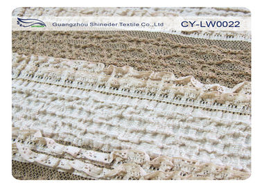 Tessuto di nylon del pizzo di Streth dell'elastam del cotone per lo SGS CY-LW0022 degli indumenti da letto della biancheria intima fornitore