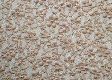 Da ogni parte del tessuto di nylon del pizzo di allungamento del rayon/tessuto floreale elastico CY-LW0104 del pizzo fornitore
