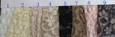Da ogni parte del tessuto di nylon del pizzo di allungamento del rayon/tessuto floreale elastico CY-LW0104 del pizzo fornitore