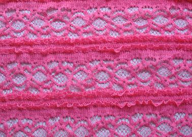 Allungamento a foglie rampanti rosa delicato del tessuto del pizzo in indumento delle signore, Strizzacervelli-Resistente fornitore