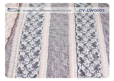 Tessuto di nylon dell'elastam del pizzo Stretchable novello di Tulle, larghezza CY-LW0003 di 130cm fornitore