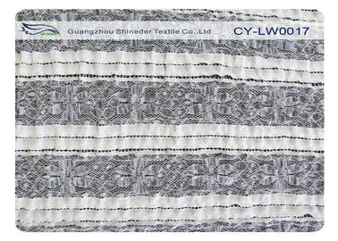 Tessuto affascinante drammatico per la borsa della camicia, tessuto CY-LW0017 del pizzo di allungamento dell'elastam del poliestere fornitore