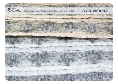Tessuto affascinante drammatico per la borsa della camicia, tessuto CY-LW0017 del pizzo di allungamento dell'elastam del poliestere fornitore