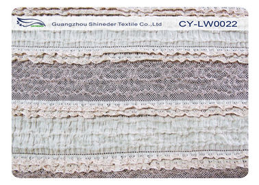 Tessuto solubile in acqua del pizzo di allungamento ODM/dell'OEM, tessuto di nylon CY-LW0022 dell'elastam del cotone fornitore
