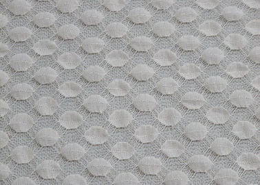 Tessuto bianco solubile in acqua del pizzo di allungamento di larghezza CY-LW0667 del tessuto 125cm fornitore