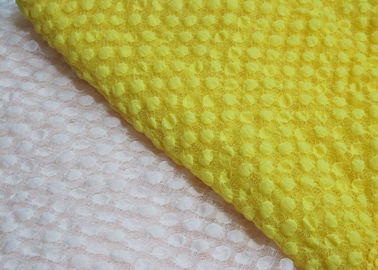 Tessuto bianco solubile in acqua del pizzo di allungamento di larghezza CY-LW0667 del tessuto 125cm fornitore