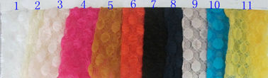 Arancia di nylon del tessuto del pizzo di allungamento del cotone dell'elastam per lo SGS CY-LW0667 delle tende fornitore