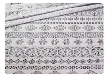 Tessuto geometrico del pizzo del poliestere per l'indumento/tenda CY-CT8519 fornitore