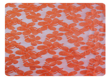 Tessuto 100% del pizzo del poliestere dell'arancia per il vestito alla moda, biancheria CY-CT8556 fornitore