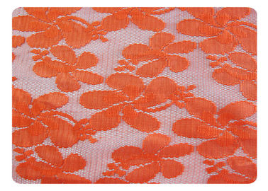 Tessuto 100% del pizzo del poliestere dell'arancia per il vestito alla moda, biancheria CY-CT8556 fornitore