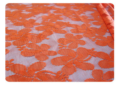 Tessuto 100% del pizzo del poliestere dell'arancia per il vestito alla moda, biancheria CY-CT8556 fornitore