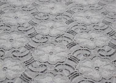 Tessuto di nylon bello CY-LW0783Y elegante dell'elastam del pizzo elastico bianco fornitore
