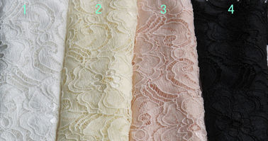 Tessuto di nylon bello CY-LW0783Y elegante dell'elastam del pizzo elastico bianco fornitore