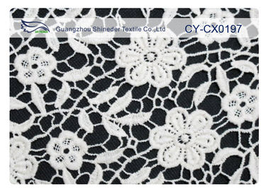 Tessuto ricamato ecologico del pizzo per il vestito da sposa CY-CX0197 fornitore