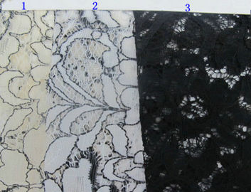Tessuto di nylon antistatico, larghezza CY-LW0633 del pizzo del cavo del poliestere della guipure di 150cm fornitore