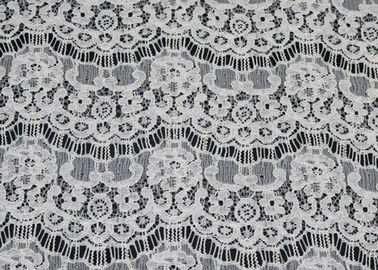 Tessuto legato con corde solubile in acqua, tessuto di cotone di nylon elastico CY-LW0716 del pizzo del ciglio fornitore